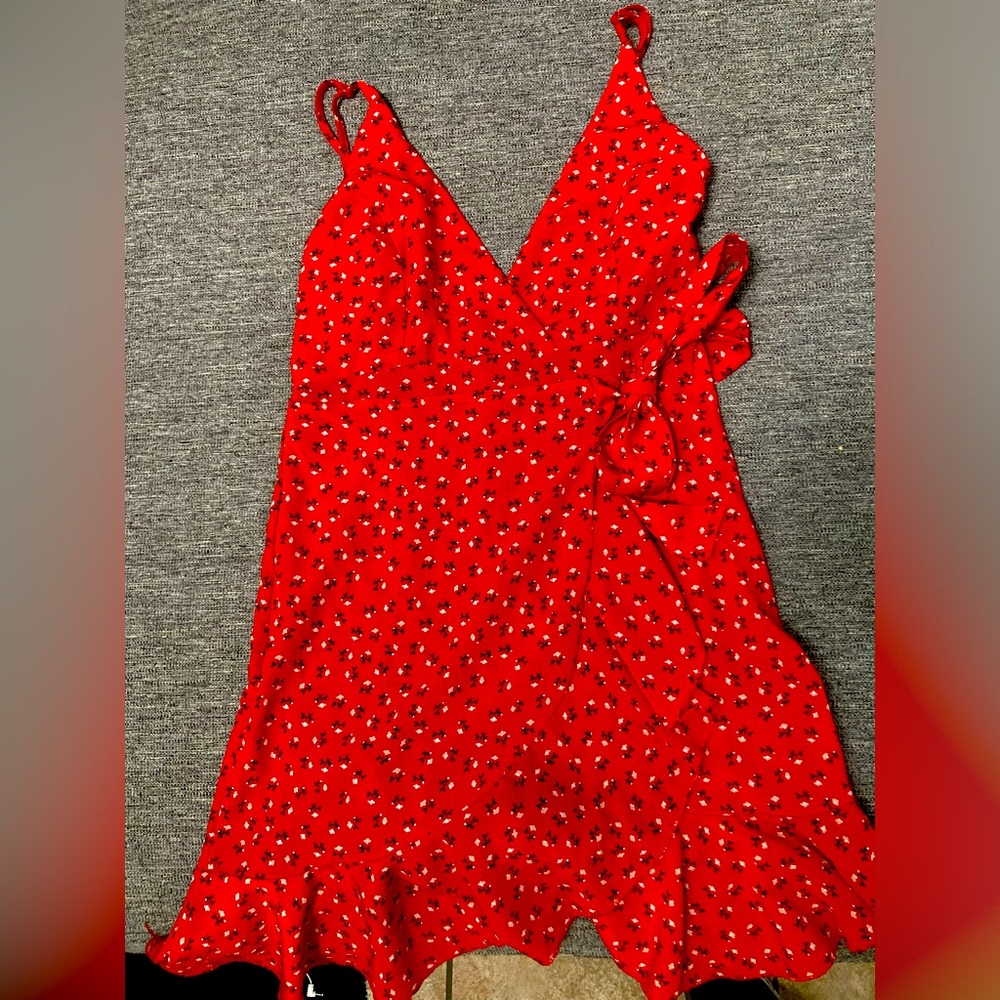Floral tie dress